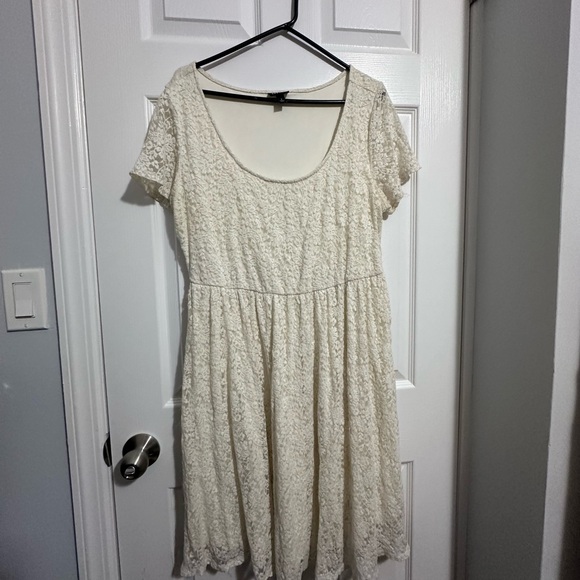 Torrid White Lace Skater Dress - Picture 6 of 6
